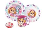 Paw Patrol Kinderservies met Mok roze - Magnetron - Eetsetje, Ophalen of Verzenden, Nieuw