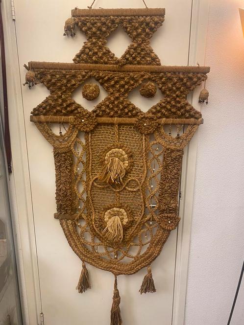 Vintage Stoffen Wanddoek / Wanddecoratie uit de 70er jaren., Huis en Inrichting, Woonaccessoires | Wanddecoraties, Zo goed als nieuw