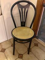 Rotan look eetstoel, Huis en Inrichting, Stoelen, Ophalen, Gebruikt, Zwart, Eén