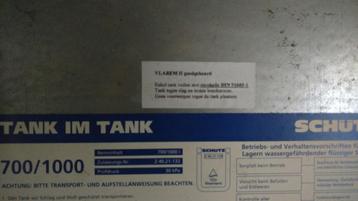 Mazouttank 1000 liter met stookolie ca 750 liter beschikbaar voor biedingen