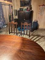 Eetkamer in notelaar, Huis en Inrichting, Ophalen, Gebruikt, 6 tot 8 stoelen