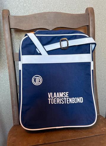 Ongebruikte tas Vlaamse toeristenbond, vintage tas, reclame beschikbaar voor biedingen