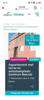 Appartement te koop, Immo, Appartementen en Studio's te huur