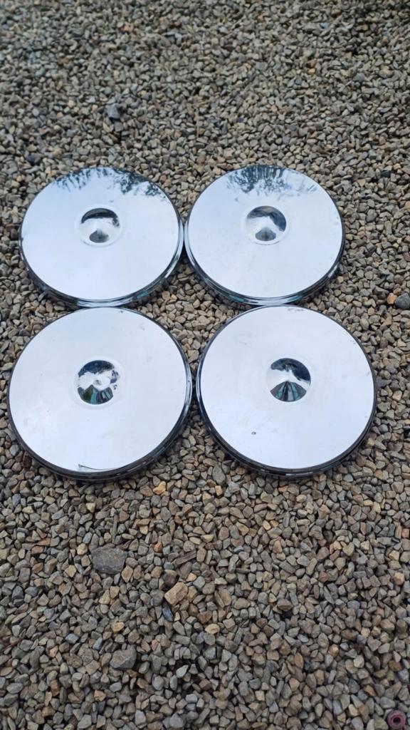 Cromé wieldoppen Opel jaren 70, Auto diversen, Wieldoppen, Ophalen of Verzenden