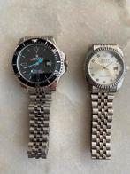 Deux montre homme et femme, Handtassen en Accessoires, Horloges | Dames, Ophalen of Verzenden, Zo goed als nieuw