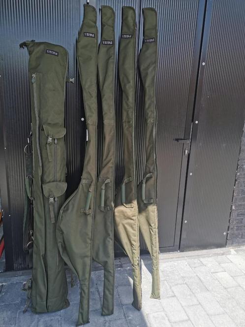 Fox R-Series 5-Rod Quiver foudraal en Sleeves 12ft of 13ft, Watersport en Boten, Hengelsport | Karpervissen, Zo goed als nieuw