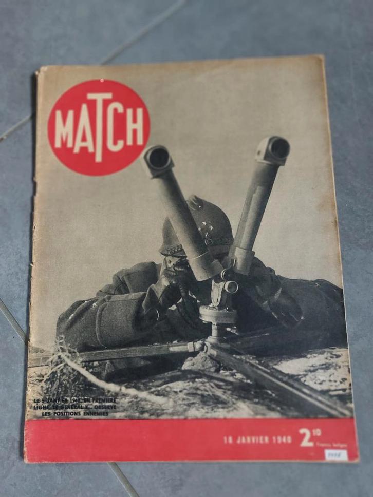 Magazine français de la Seconde Guerre mondiale MATCH, Collections, Objets militaires | Seconde Guerre mondiale, Autres, Enlèvement ou Envoi