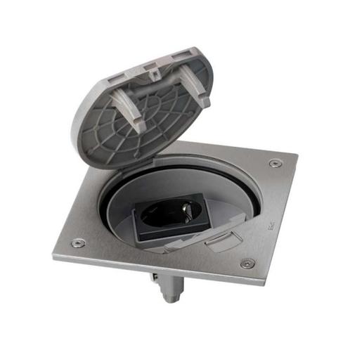 Simon K45 waterdichte vloerstopcontact - RVS IP66, Doe-het-zelf en Bouw, Elektriciteit en Kabels, Nieuw, Stopcontact, Ophalen of Verzenden