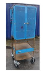 Prof. Mobiele werkkast Opbergkast met wandborden en haken., Ophalen of Verzenden, Zo goed als nieuw