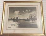 gravure apres saverys signe roger hebbelinck, Antiek en Kunst, Ophalen of Verzenden