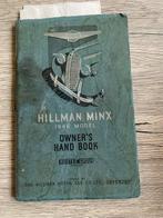 (HILLMAN MINX HANDBOEK) Hillman Minx 1946 Model Owner’s Hand, Auto's, Te koop, Particulier