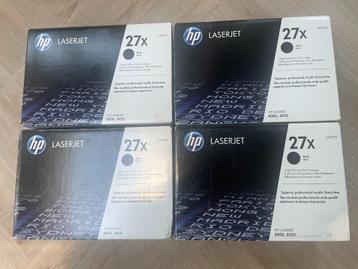 4 toners HP C4127X (HP 27X) grote capaciteit HP 4000-4050 beschikbaar voor biedingen