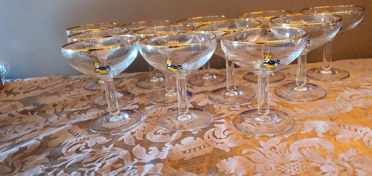 12 babychamglazen, Collections, Verres & Petits Verres, Enlèvement