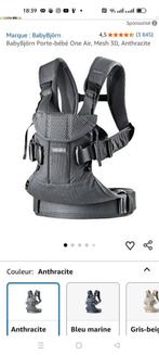 Porte bébé babybjorn one air anthracite, Kinderen en Baby's, Ophalen, Zo goed als nieuw