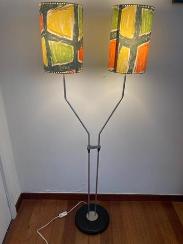 Vintage vloerlamp – mogelijk Lidokov – jaren '50/'60 – dubbe, Enlèvement, Utilisé, Vintage
