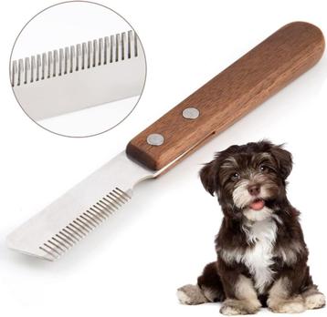 Couteau à dénuder professionnel pour chien, couteau à dénude