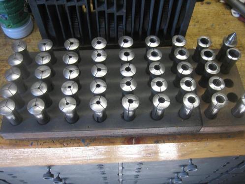 Set Schaublin W25 spantangen, Doe-het-zelf en Bouw, Draaibanken, Gebruikt, Ophalen of Verzenden