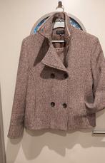 Lener Industry, korte mantel - jasje, blazer, mt 42, 40% wol, Bruin, Maat 42/44 (L), Lener Industry, Ophalen of Verzenden