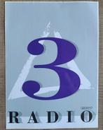 Oude, grote sticker: Radio 3 - BRT, Ophalen of Verzenden, Gebruikt, Film, Tv of Omroep