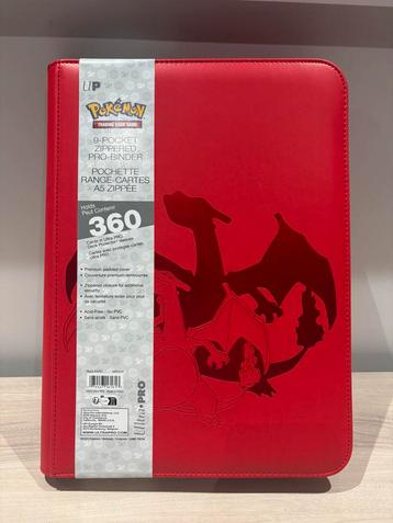 Ultra Pro Elite Serie Charizard 9 Pocket Zippered PRO Binder beschikbaar voor biedingen