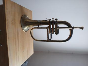 Trompet belgisch leger, Muziek en Instrumenten, Ophalen, Gebruikt, Overige typen
