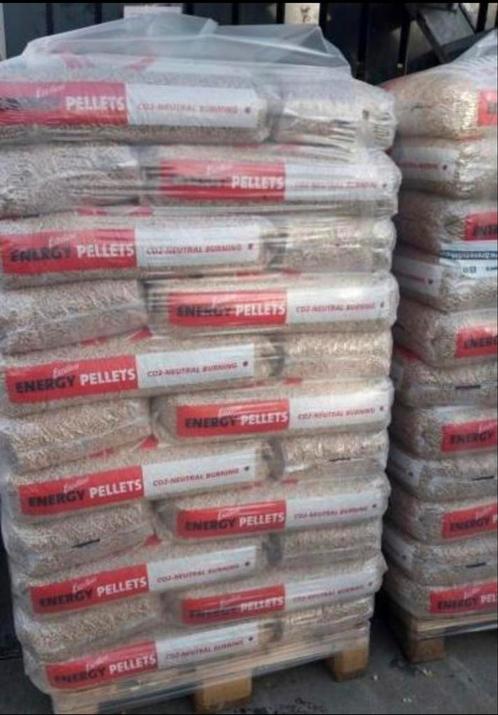 AANBIEDING. Energy pellets. 66 zakken. Bijna 1000 kg, Tuin en Terras, Brandhout, Ophalen of Verzenden