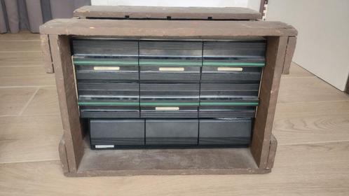 3 opbergdozen, elk voor 36 audiocassettes, Cd's en Dvd's, Cassettebandjes, Gebruikt, Accessoires, 26 bandjes of meer, Met bewaardoos, rek of koffer