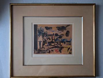 Tekening Jean Commere Geabstraheerd landschap beschikbaar voor biedingen