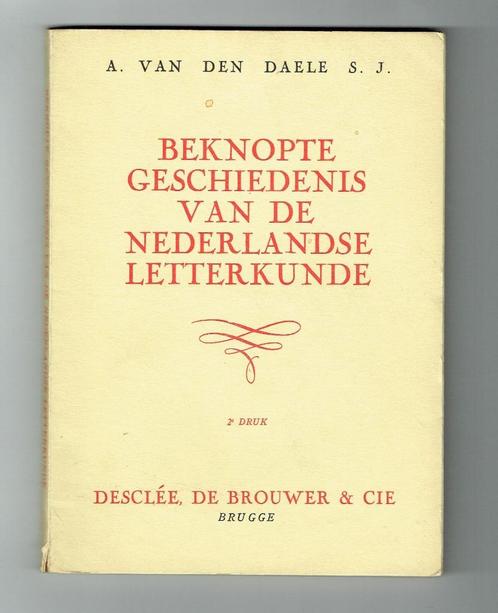 Boek-Beknopte geschiedenis v/d nederlandse letterkunde, Boeken, Studieboeken en Cursussen, Gelezen, Overige niveaus, Ophalen of Verzenden