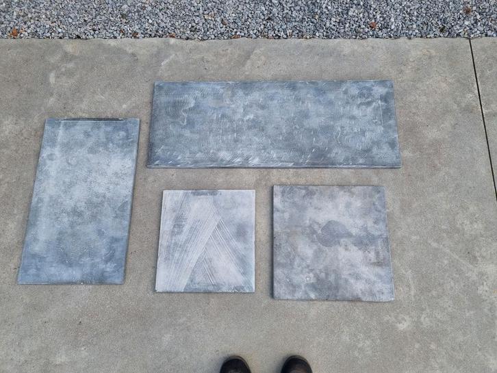 Blauwe hardsteen tegels, Doe-het-zelf en Bouw, Tegels, Zo goed als nieuw, Hardsteen, Ophalen