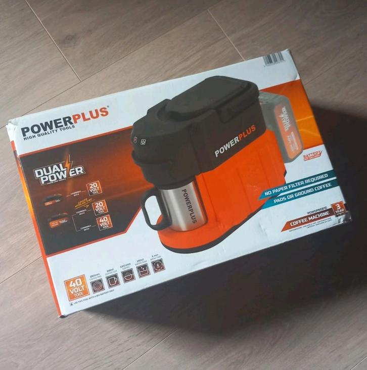 Powerplus accu koffiemachine. (Zonder accu), Elektronische apparatuur, Koffiezetapparaten, Nieuw, Koffiemachine, Ophalen