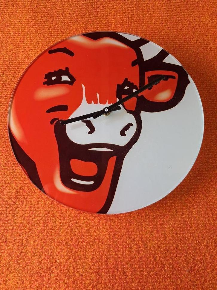 horloge in glas  LA VACHE QUI RIT, Verzamelen, Merken en Reclamevoorwerpen, Gebruikt, Gebruiksvoorwerp, Ophalen of Verzenden
