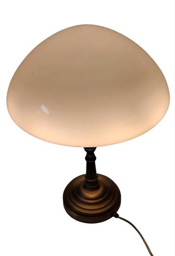 Art nouveau tafel lamp Messing en glas ️ beschikbaar voor biedingen