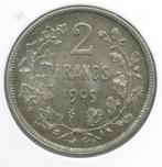 11163 * LEOPOLD II * 2 frank 1909 fr  met punt * F D C, Postzegels en Munten, Verzenden, Zilver
