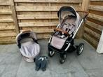 Mutsy Evo combikinderwagen met reiswieg en accessoires, Gebruikt, Mutsy, Verstelbare duwstang, Ophalen