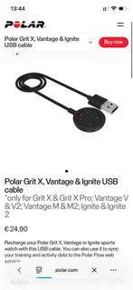 Polar Grit X, Vantage & Ignite USB cable, Ophalen of Verzenden, Zo goed als nieuw