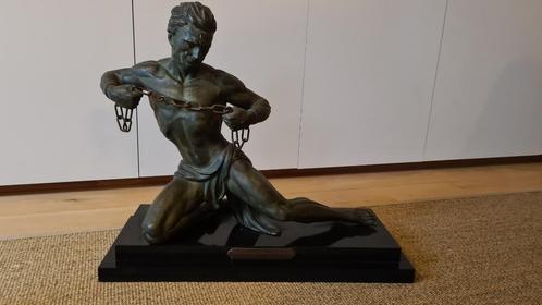Beeld J. De Roncourt L' Homme enchaine", Antiek en Kunst, Kunst | Beelden en Houtsnijwerken, Ophalen