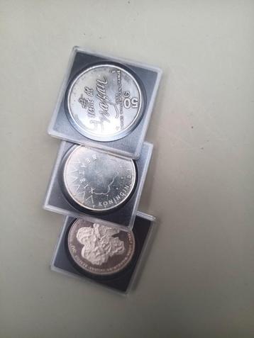 50 Gulden zilveren munten beschikbaar voor biedingen