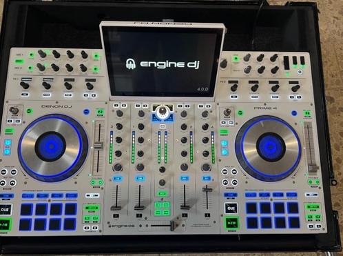 Denon Prime 4 DJ-controller + grote set accessoires, Muziek en Instrumenten, Dj-sets en Draaitafels, Zo goed als nieuw, Dj-set