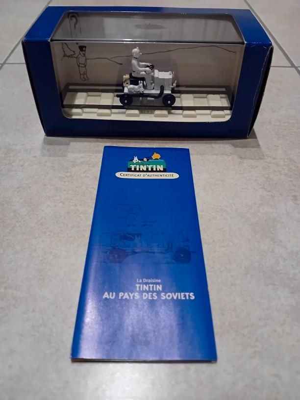 Kuifje auto nr 64 De Draisine, Verzamelen, Stripfiguren, Zo goed als nieuw, Overige typen, Kuifje, Ophalen of Verzenden