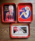 3 vintage metalen dienbladen, Verzamelen, Merken en Reclamevoorwerpen, Ophalen of Verzenden, Zo goed als nieuw