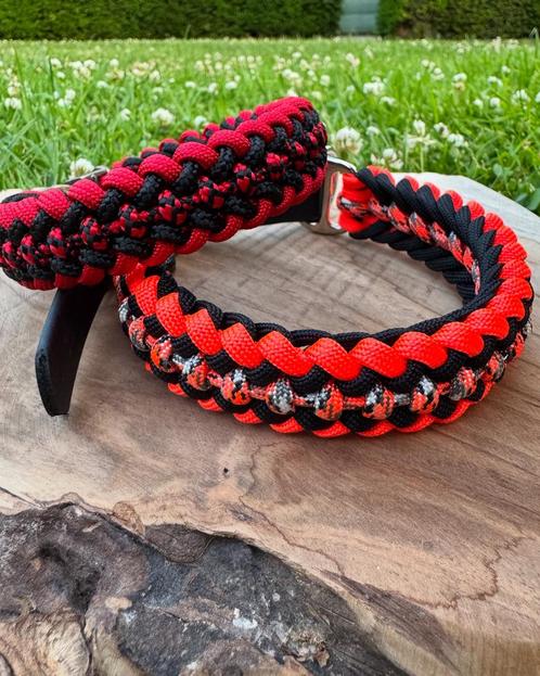 Paracord honden halsbanden handgemaakt, Dieren en Toebehoren, Hondenhalsbanden en Penningen, Zo goed als nieuw, Handgemaakt, Ophalen of Verzenden