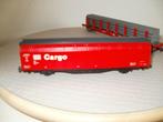 2x Marklin Ho div.Cargowagon in grote uitvoering., Wisselstroom, Wagon, Ophalen of Verzenden, Zo goed als nieuw