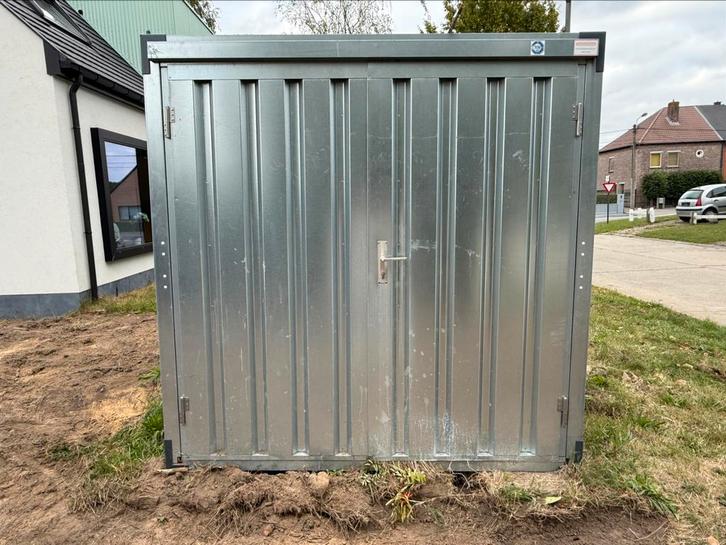 Container 6m lang (20ft) met deurslot in zeer goede staat, Doe-het-zelf en Bouw, Containers, Ophalen