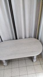 Salontafel in eik, gezandstraald, Huis en Inrichting, Ophalen, 100 tot 150 cm, 50 tot 75 cm, Eikenhout