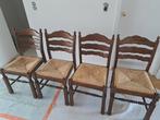 Lot de 4 chaises en chêne, Brun, Enlèvement, Utilisé, Bois