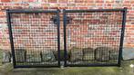 zwarte gepoedercote ijzeren poortjes, Comme neuf, Avec portail, Porte du jardin, Enlèvement