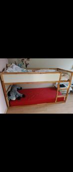 Kura keerbaar bed, Ophalen, Eenpersoons, Beige, Hout