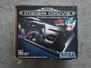 SEGA mega drive + Sonic spel beschikbaar voor biedingen