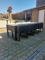 tuintafel met stoelen, Ophalen, Gebruikt, Rechthoekig, Aluminium